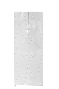 SZAFA 80CM ZIGZAG ZIS80 BIAŁY POŁYSK MDF