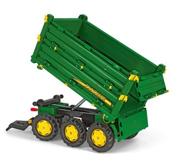 ROLLY TOYS ROLLY MULTI JOHN DEERE 3-ОСНЫЙ ПРИЦЕП-САМОСВАЛ