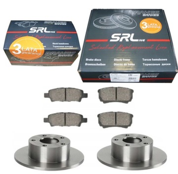 SRL TARCZE KLOCKI TYŁ MITSUBISHI OUTLANDER I 02-06
