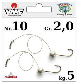 2 x JIG + STALKA = MOC PAPROCHA H-10 / 2,0gr / 5kg