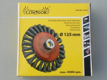 ДИСКОВАЯ ЩЕТКА ИЗ ВИТОЙ ПРОВОЛОКИ 125