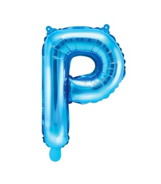 BALON FOLIOWY LITERKA LITERA P NIEBIESKA-35CM-9501