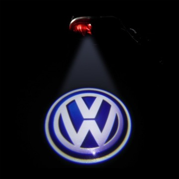 КОМПЛЕКТ 2X СВЕТОДИОДНЫЙ ПРОЕКТОР ДВЕРНАЯ ЛАМПА ЛОГОТИП VW BORA POLO CADDY GOLF SHARAN