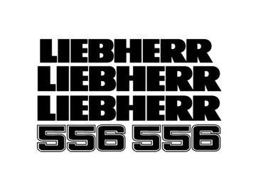 Naklejki naklejka oklejenie - LIEBHERR 556