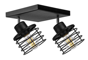 LAMPA SUFITOWA PLAFON ŻYRANDOL EDISON LOFT LED