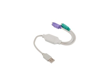 Adapter Lanberg USB - PS/2 AD-0025-W