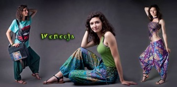 СЕРЫЕ ВАРАНТЫ Штаны Аладдин Йога витражи акварелью