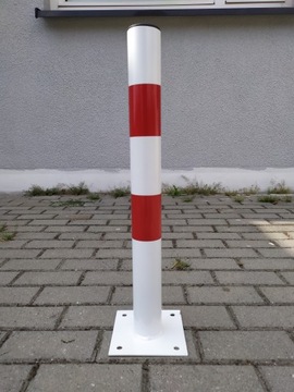 ПАРКОВОЧНЫЙ СТОЙК, БЕЛЫЙ И КРАСНЫЙ, FI60