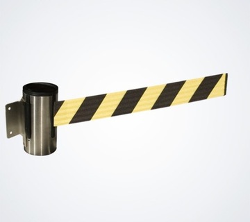 НАСТЕННАЯ КАССЕТА С ПРЕДУПРЕЖДАЮЩЕЙ ЛЕНТОЙ 4 М НЕРЖАВЕЮЩАЯ СТАЛЬ