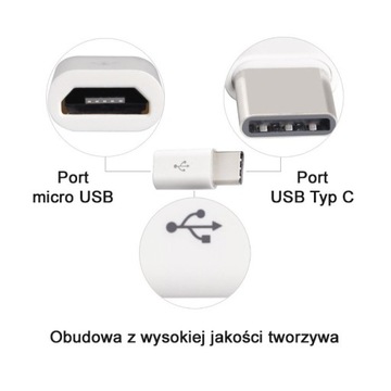 Adapter przejściówka z micro USB na USB Type-C