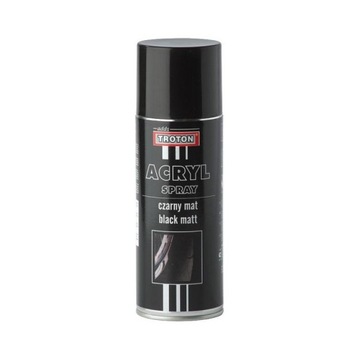 LAKIER AKRYLOWY SPRAY - TROTON - CZARNY MAT 400ml