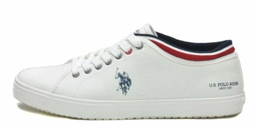 U.S. POLO ASSN. STEWART WHI BIAŁE TENISÓWKI 45