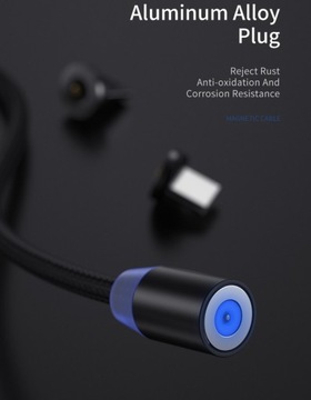 МАГНИТНЫЙ КАБЕЛЬ 3 В 1 ЗАРЯДНОЕ УСТРОЙСТВО ДЛЯ IPHONE MICRO USB C