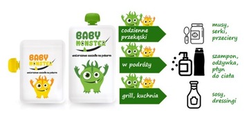 МНОГОРАЗОВЫЕ ПАКЕТЫ BABY MONSTER 6 ШТ 3+3