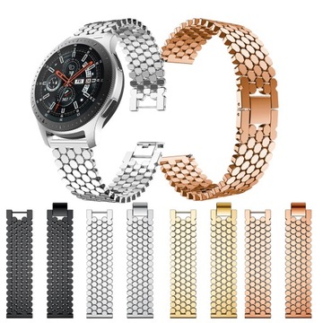SREBRNA bransoleta SAMSUNG GALAXY WATCH 46mm SZKŁO