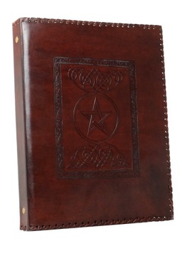 ROOGU Pentagram Segregator A4 Teczka Skóra Prawdziwa Handmade Indie Gwiazda