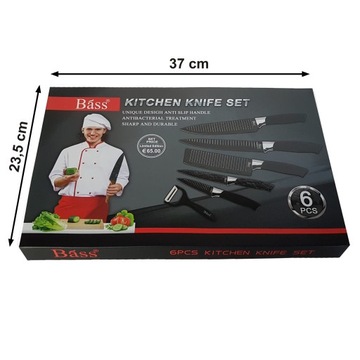 СОВРЕМЕННЫЙ НАБОР КУХОННЫХ НОЖЕЙ 3+1 EDENBERG, ЧЕРНЫЙ EDENBERG 9814