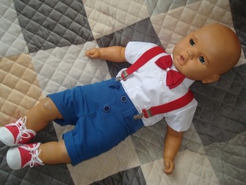 КОМПЛЕКТ ЛЕТНЕЙ ОДЕЖДЫ / КРЕЩЕНИЕ / СВАДЬБА / ШОРТЫ 92