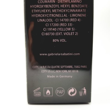 Габриэла Сабатини MISS GABRIELA BY NIGHT edt 30 мл