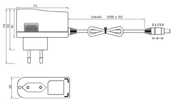 Freebox 12В 1,2А стабилизированный импульсный источник питания
