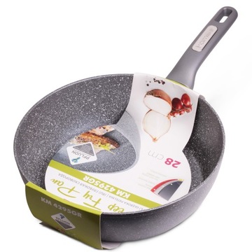 PATELNIA GRANITOWA GŁĘBOKA 28 CM INDUKCJA KAMILLE