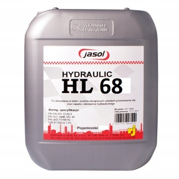 OLEJ HYDRAULICZNY HL-68 20L OLEJE HYDRAULICZNE