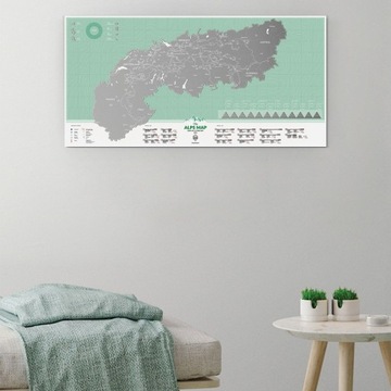 СКРАТЧАТАЯ КАРТА АЛЬП КАРТА АЛЬП КАРТА ГОР ПОДАРОК ​​ПУТЕШЕСТВЕННИКУ