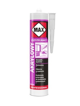 MAX USZCZELNIACZ AKRYLOWY BIAŁY 280ML