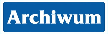 ZNAK informacyjny ARCHIWUM