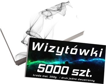 WIZYTÓWKI 5000 SZT / JEDNOSTRONNE / DWUSTRONNE 350