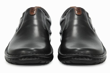 Półbuty męskie skórzane buty wsuwane KamPol 44