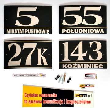 Табличка с номером дома Светоотражающая табличка с номером