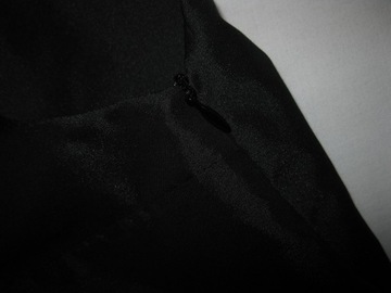 BALLY sukienka z tafty r. IT46 (XL) czarna (NOWA)