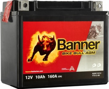 Akumulator BANNER YTX12-BS 12V 10Ah 160A ŚLĄSK