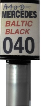 MERCEDES 040 9040 BALTIK BLACK LAKIER SAMOCHODOWY ZAPRAWKA DO RYS 10 ML ARA
