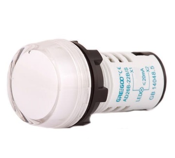 KONTROLKA BIAŁA LED 24V DC AD26-22BS/W TORUŃ