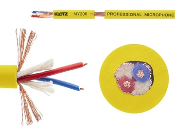 KLOTZ MY206GE — микрофонный кабель желтый