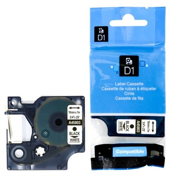 TAŚMA DO D1 Dymo 45803 19mm BIAŁA