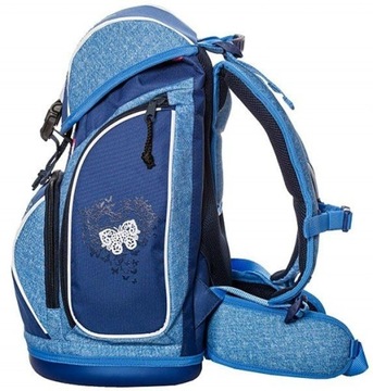 СИНЯЯ СУМКА-КАСЕТА С БАБОЧКОЙ