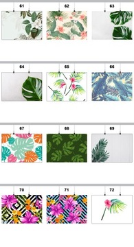 ПОСТЕР ЛИСТА ЛИСТЬЯ РАСТЕНИЯ 59x42СМ MAT 78 ДИЗАЙНОВ