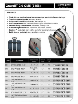 Ручка-ручка Samsonite Guardit 2.0 13,3 дюйма черная