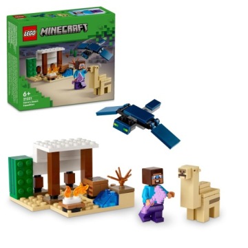LEGO MINECRAFT 21251 Экспедиция Стива в пустыню Суперкирпичики 75 элементов