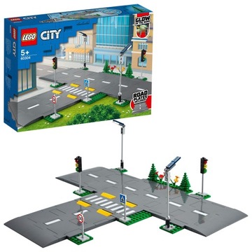Klocki LEGO City Płyty drogowe - Skrzyżowanie (60304)