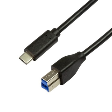 Kabel LogiLink USB-C do USB-B 1m czarny