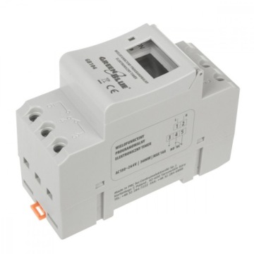 DIN-рейка LCD SWITCH TIMER 16A