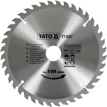 TARCZA WIDIOWA 200x24Tx30MM DO DREWNA YATO YT-6065