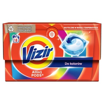 Kapsułki do prania Vizir Platinum KOLOR PODS A18