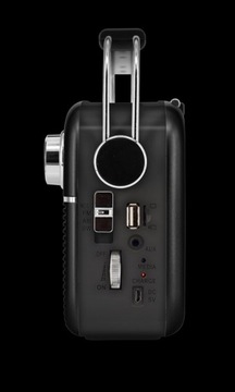 Радио MANTA RDI916 Solar Черный и серебристый