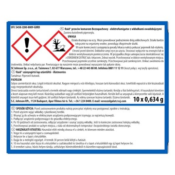 MOSQUITO RAID 2 УСТРОЙСТВА + 80 КАРТРИДЖЕЙ Набор от комаров на 30 дней