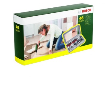 Набор Bosch, 46 предметов. с отверткой